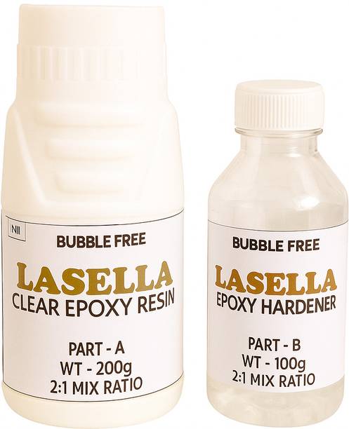 Lasella Epoxy Resin Kit 300g – 2:1 Clear Finish for Art, Jewelry & Coasters Resin Art Medium