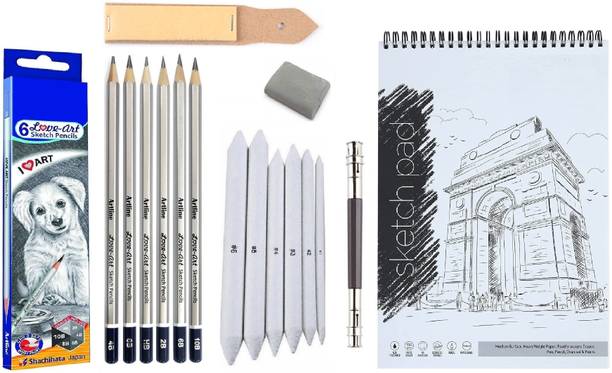 Craftacious Artline Graphite Pencils W/ Sketching/Drawi