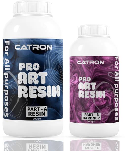 Catron Premium Epoxy Resin Art Kit, for Art & Craft, Long-Lasting, Smooth, Easy - 300gm