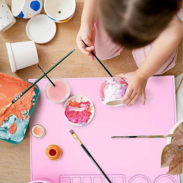 Glitzn Silicone craft Mat for Resin Casting,Silicone Craft Mat for Oil Paint, Art paint