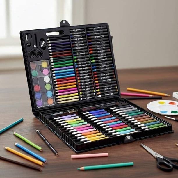 VRTREND Composition Art Set With Case, Kids Art Set for Drawing Painting Sketching
