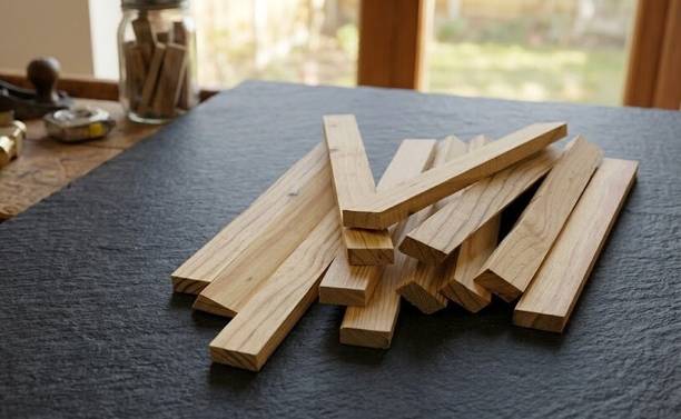 JCT AGRICO Pine Wood Strips(Smooth Finished) for DIY Art & Craft Projects (Pack of 10)