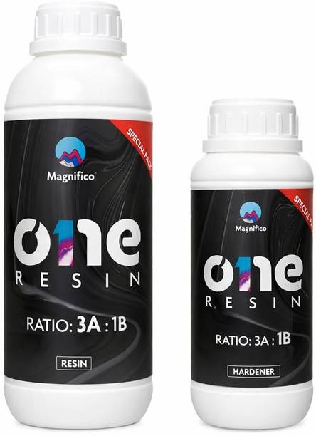 मैग्नीफिको One Resin 1.2KG Epoxy Resin Art Kit, Easy Self-Leveling Smooth Finish.
