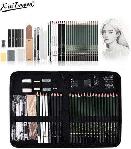 Xin Bowen 42 Pcs Sketching & Drawing Set, Art Kit
