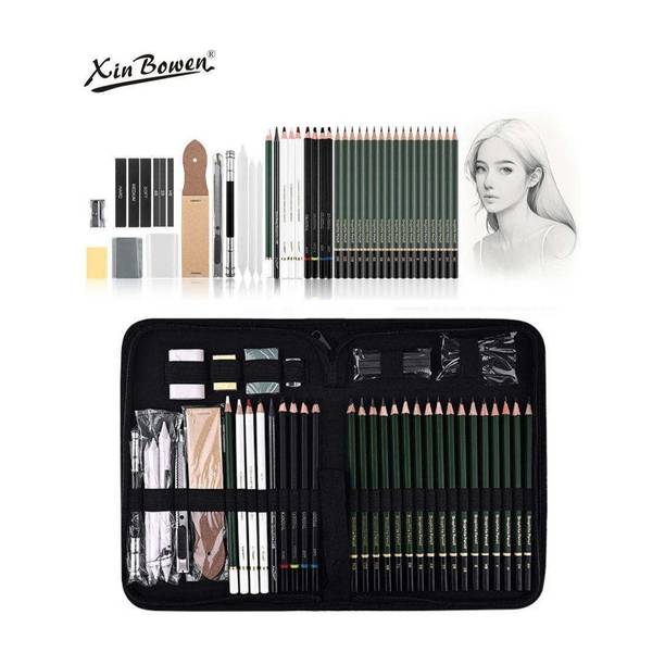 Xin Bowen 42 Pcs Sketching & Drawing Set, Art Kit