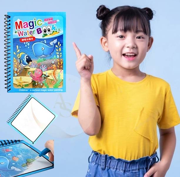 Glamour Water Magic Book Reusable Coloring Book for Kids without Efforts