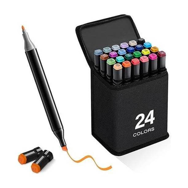 Vasukie Calligraphy Dual Tip Nib Sketch Pens