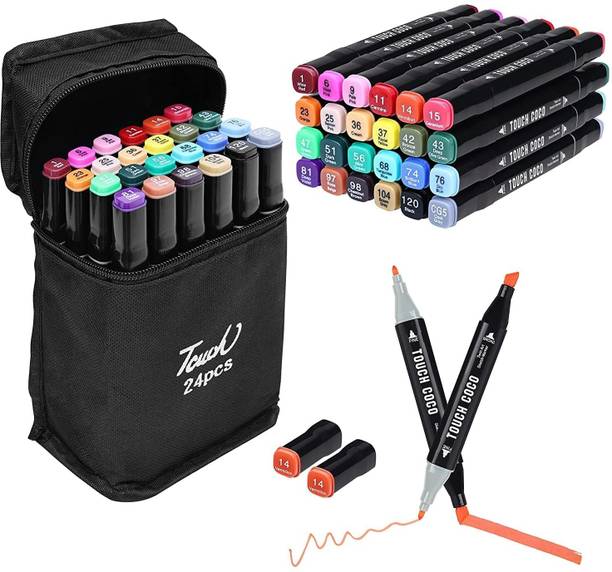 Akvanar Marker Pen 24 PCS Markers Drawing pen set Nib Sketch Pens