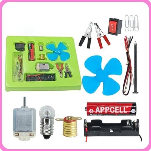 Eclet 4PCS Electronic Science Experiment Kit for Kids STEM Electric Circuit Kit Toy Educational Electronic Hobby Kit