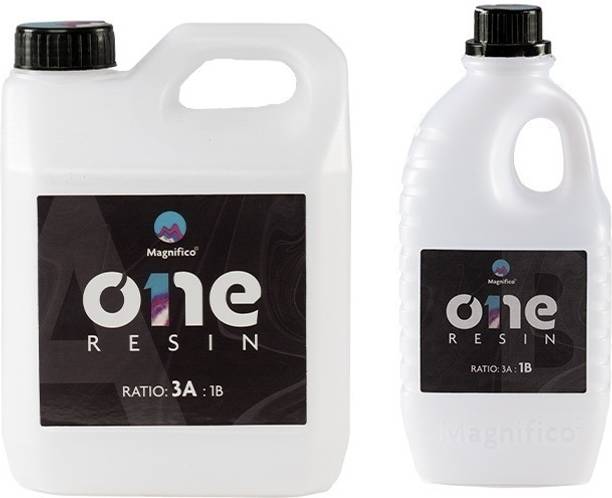 MAGNIFICO One Resin - 3.2 KG (3:1) Clear UV-Resistant Epoxy Resin Art Kit for Artwork