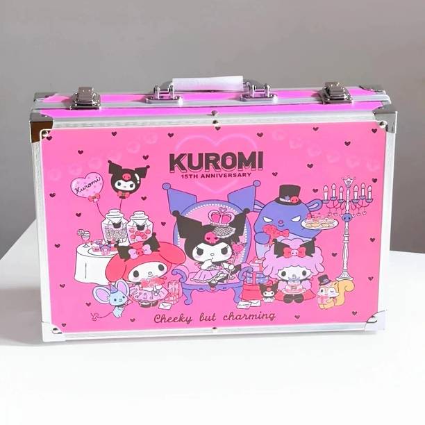 PEACORA Deluxe Art Kit Supplies Portable Great Gift Set 145Pcs Kuromi Gift for Painting
