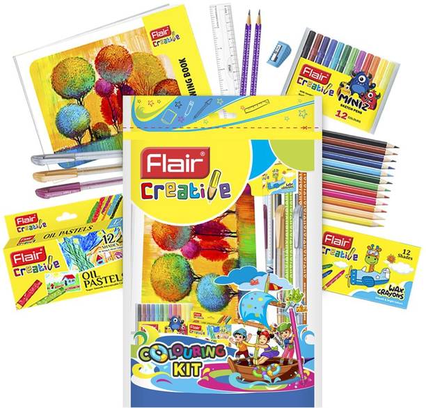 FLAIR Creative Series Colouring Kit | Combination Smart Kit for Your Creative Need
