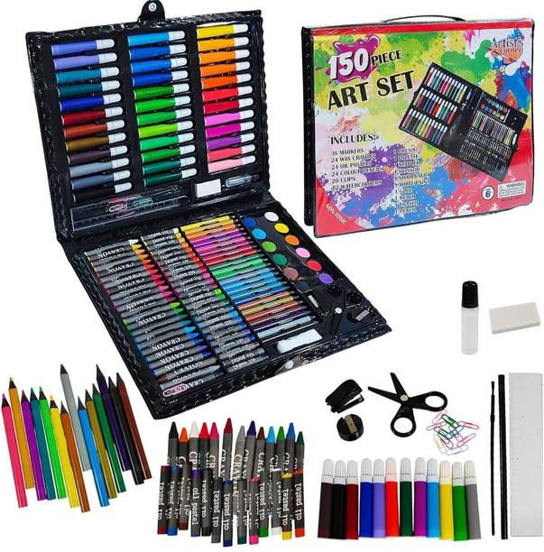 VRTREND Limning Art Set With Case, Kids Art Set for Drawing Painting Sketching