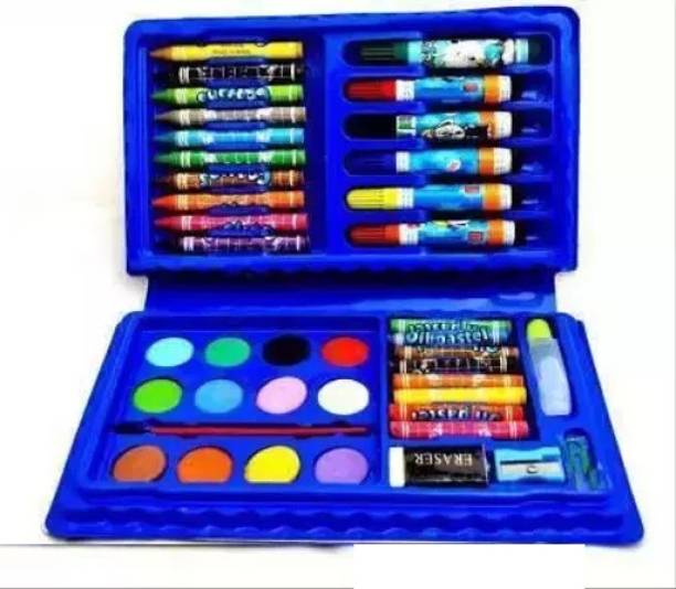 Top10 Set Of 42 Pieces Colors Box, Color Pencil, Crayons, Water Color, Sketch Pens