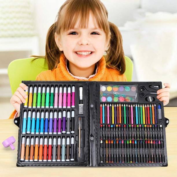 KKBAPU Watercolor Pens, Brush Set Gift Boxes, Markers Art Drawing Pencils Art Set Kits 150 PCS color Shaped Color Pencils