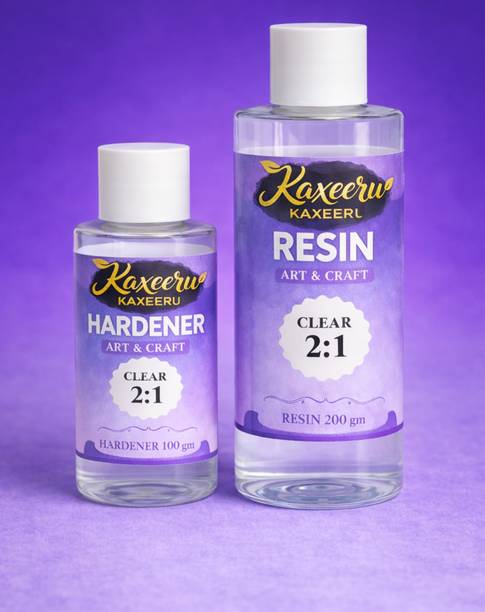 KAXEERU Art & Craft Resin 2:1 Ratio Crystal Clear (bubble free)