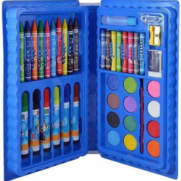 Jinkrymen Colour Set- Crayons & Water Colours Set 42Pc