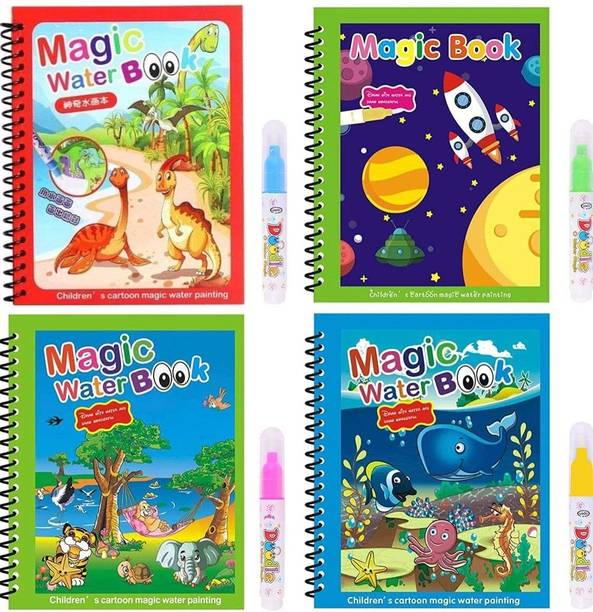 ibox Magic book For Kid's ( 4 Book + 4 Pen )