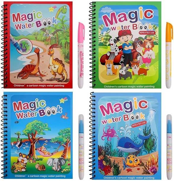 PAVITYAKSH MAGIC WATER BOOK Magic Water Book For Kids With Magical Water Doodle Pen Sketch Pad