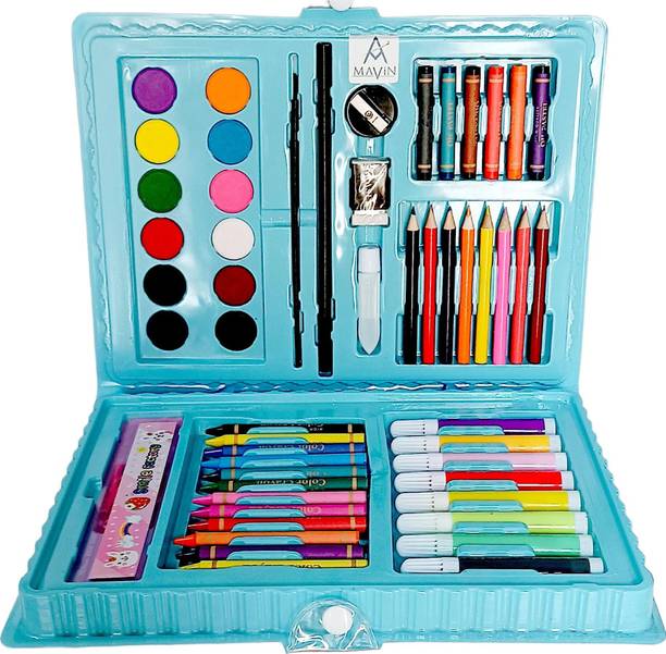 Mavin 68-pcs Colours set for kids | Stationary items Art Set for drawing & Painting ||