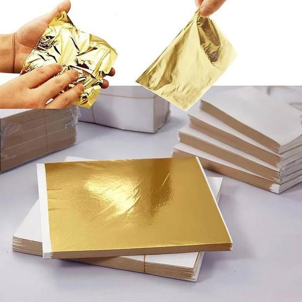 Ak Gold Leaf 100 Sheets 8X8cm Gold Leaf Sheets Foil