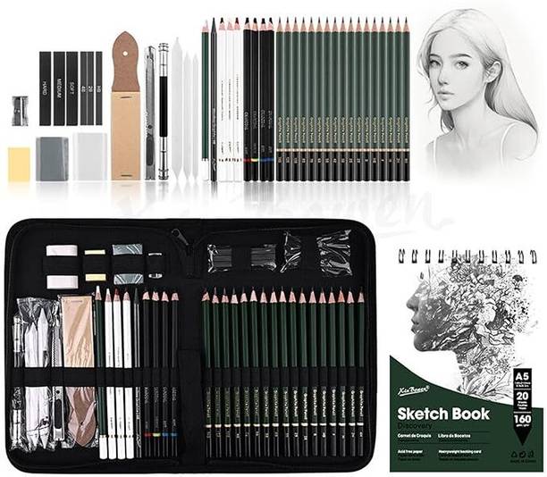 Bluedeal 43 Sketching Pencil Kit Professional Graphite