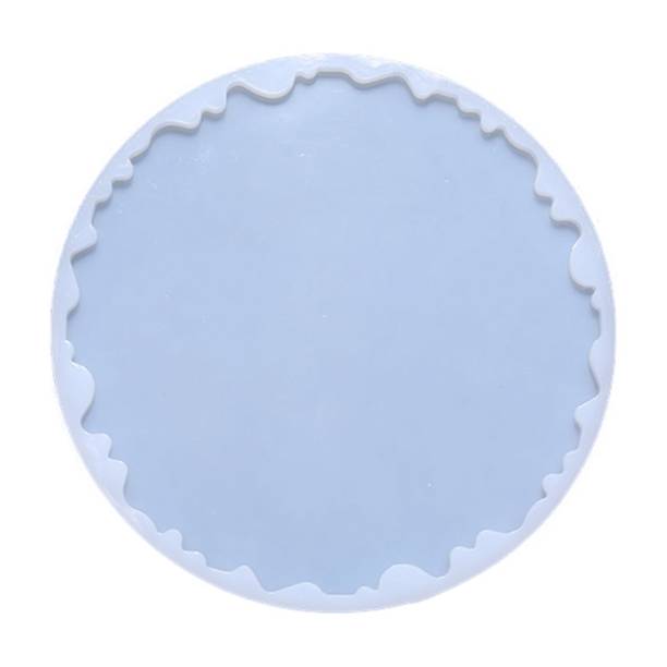 Ss Art Land 8.5Inch Zig Zag Round Agate Tray Epoxy