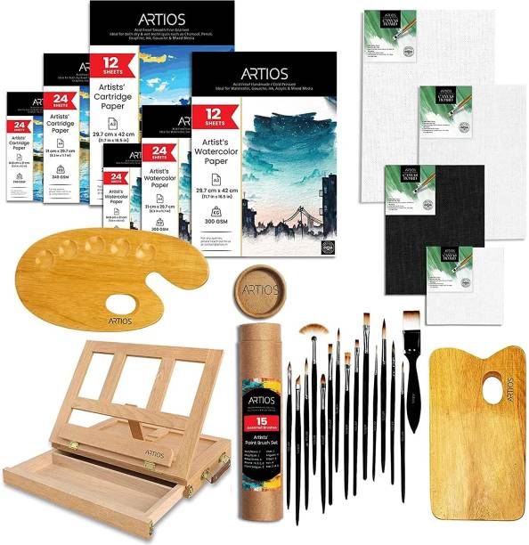 ARTIOS Painting Kit for Artists - 142pcs Painting Set for Adults and Kids