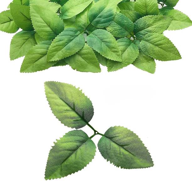 Spoton Hub Rose Leaves Artificial Greenery Fake Rose Flower Bouquets For Party Green Rose Green Rose Artificial Flower