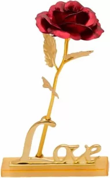 Love And Joy Red Rose Flower For Gift / Home Decor Red Rose Artificial Flower