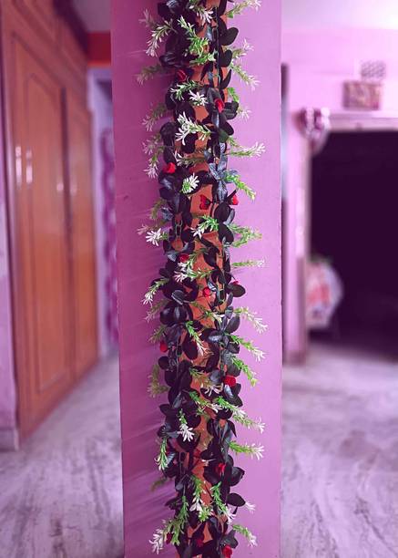 Dynamic Retail Global Artificial Hanging Flowers Plant Vine & Creepers Wall Hanging Home Decor MD585 Multicolor Rose Artificial Flower