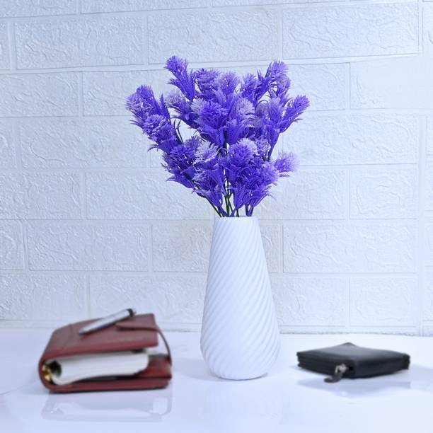 S-Biv Bunch Artificial flowers | Gypsophila Bouquet for Home, Living Room Blue Lavender Artificial Flower