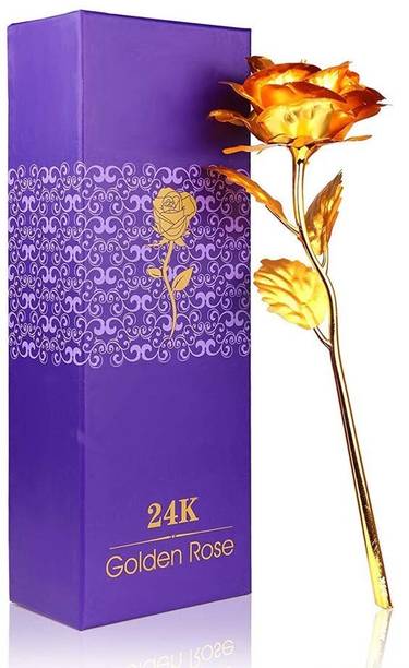 Saleshop365 Gold Rose Artificial Flower