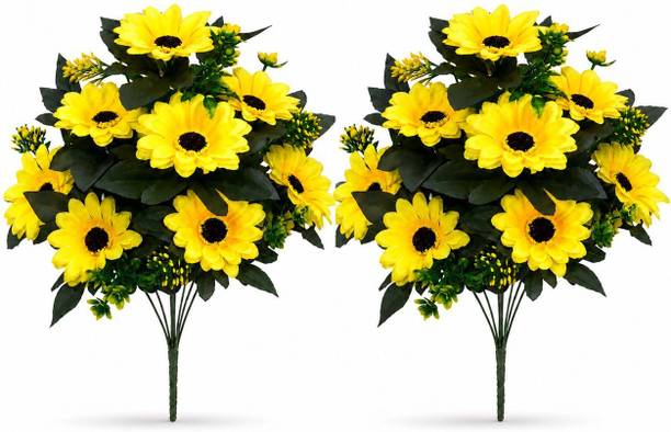 vasthara co Vasthara co Artifical Daisy Flower Yellow Daisy, Sunflower Artificial Flower