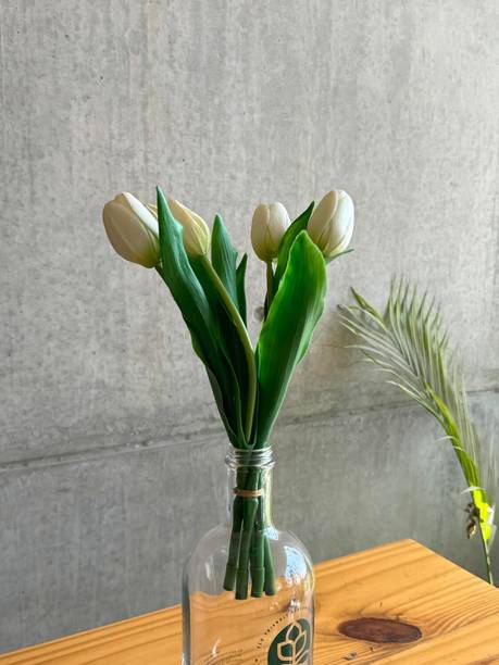 Paperi Artificial Fake tulip Flower White White Tulips Artificial Flower