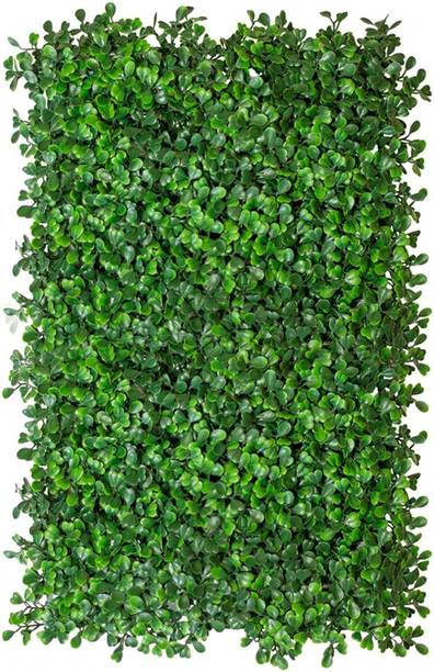 Kanha Dekor Wall grass panels,Garden Decor, Home Decor(40 x 60 cm Each ,Green) Green Eucalyptus Artificial Flower