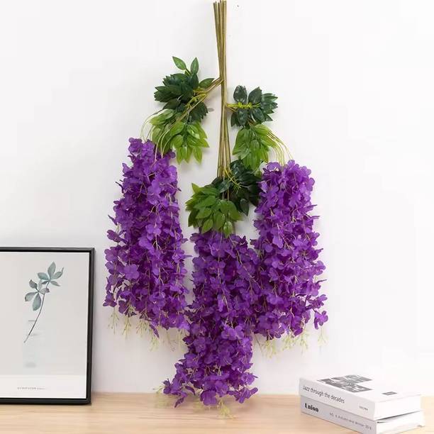 R.M. INDUSTRIES Premium Artificial Hanging Flower Purple Westeria Artificial Flower