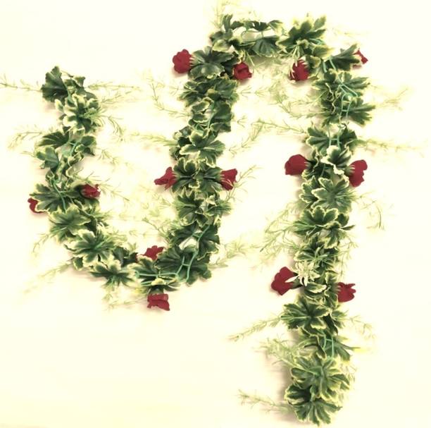 Dynamic Retail Global Artificial Hanging Flowers Plant Wall Hanging Garland Chain Home Decor CSQ133 Multicolor Rose Artificial Flower