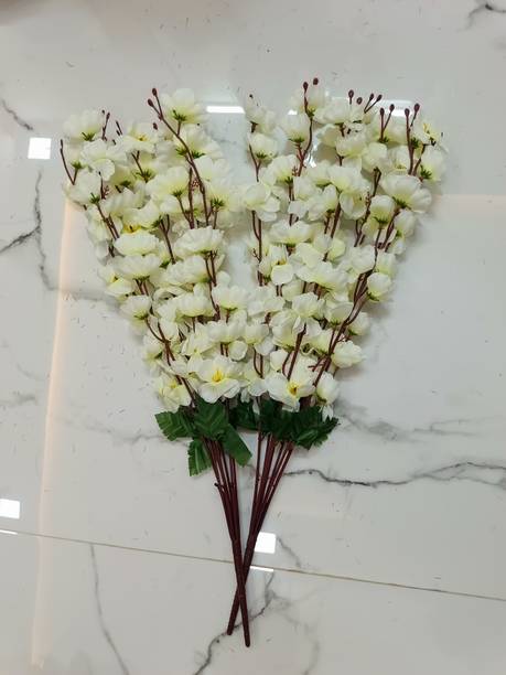 glowvtech White Apple Blossom Artificial Flower