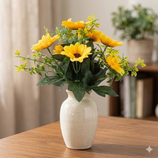 SINGH HELT Beautiful sunflower Faux Daisy Flower Yellow Daisy Artificial Flower