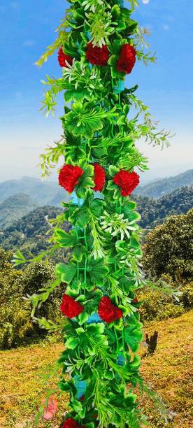 Dynamic Retail Global Artificial Hanging Flowers Plant Wall Hanging Garland Chain Home Decor BA564 Multicolor Rose Artificial Flower