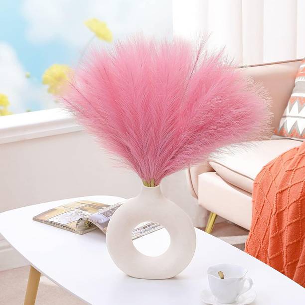 Curated Cart Pampas Grass For Decoration Clear Dried Sticks Artificial Flower