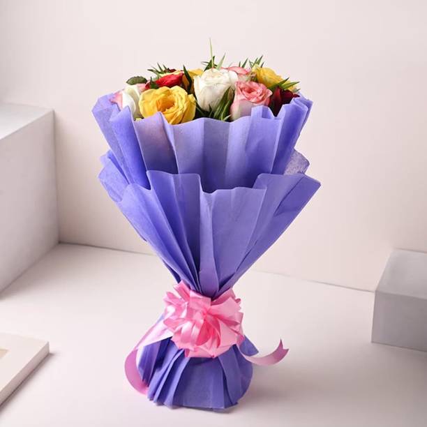 Fleur Buddy Blue Rose Artificial Flower