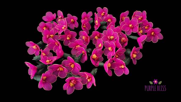 PurpleBliss Haldi Kumkum Handmade Stocking Flowers Pink Wild Flower Artificial Flower