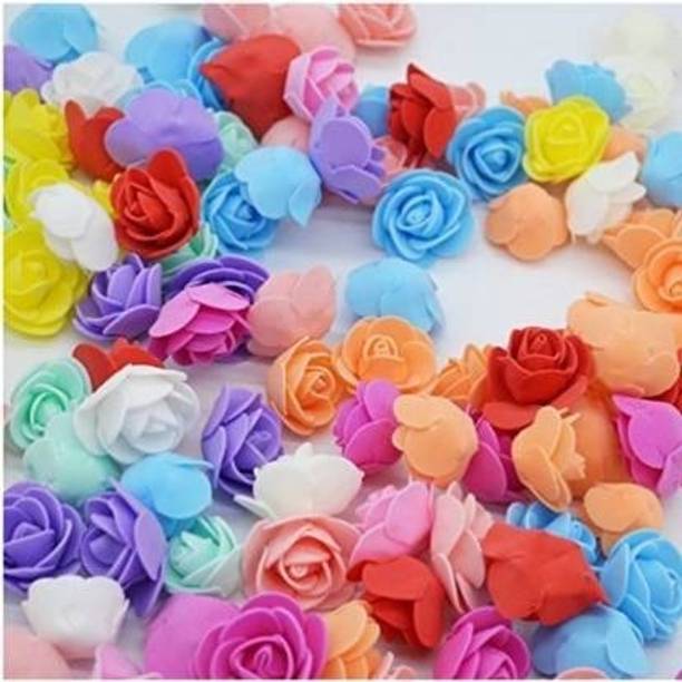 Nimkar's MULTI Shade Roses for DIY Wedding Flower Multicolor Rose Artificial Flower