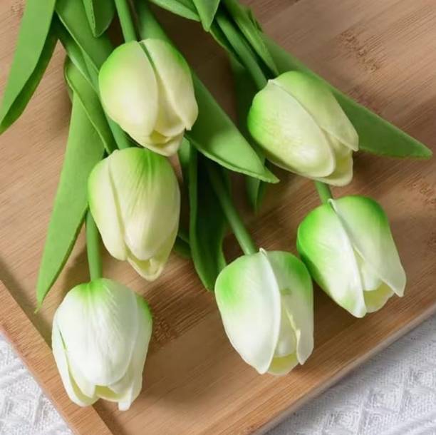 UBS Green Tulips Artificial Flower