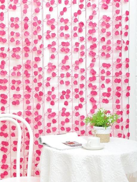 aksharblast Artificial Garland Money Leaves Pack of 1 in to 12 pic. Strings Artificial Plant Pink Tulips Artificial Flower
