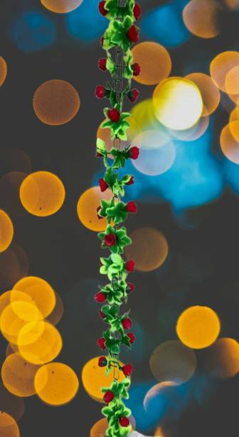 Dynamic Retail Global Artificial Hanging Flowers Plant Wall Hanging Garland Chain Home Decor OR768 Multicolor Rose Artificial Flower