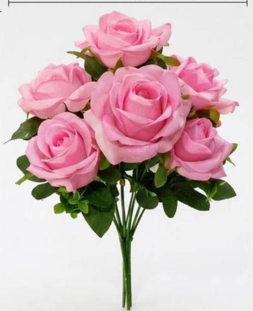 ADRIJADIP Pink Rose Artificial Flower
