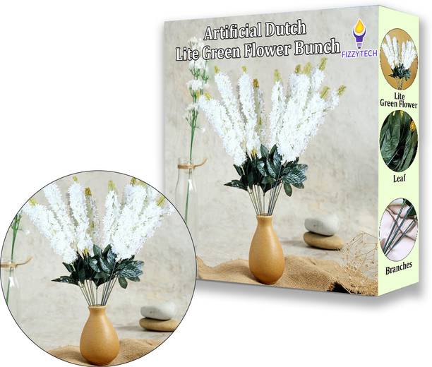 FIZZYTECH Green Cherry Blossom Artificial Flower